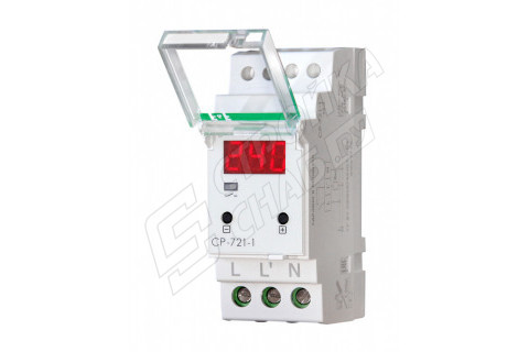 Реле напряжения модульное Евроавтоматика CP-721-1 100-450 В 63 А тип AC 1P+N Реле напряжения модульное Евроавтоматика CP-721-1 100-450 В 63 А тип AC 1P+N