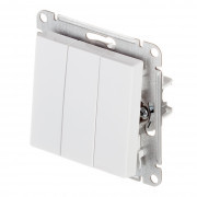 Выключатель Schneider Electric Atlas Design ATN000131 трехклавишный скрытая установка белый
