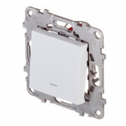Переключатель Schneider Electric Unica NEW NU520518N одноклавишный перекрестный скрытая установка белый с подсветкой Переключатель Schneider Electric Unica NEW NU520518N одноклавишный перекрестный скрытая установка белый с подсветкой