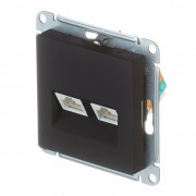 Розетка компьютерная Schneider Electric Atlas Design ATN001085 скрытая установка карбон модули RJ45 cat 5 и RJ45 cat 5е Розетка компьютерная Schneider Electric Atlas Design ATN001085 скрытая установка карбон модули RJ45 cat 5 и RJ45 cat 5е