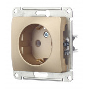 Розетка Schneider Electric Glossa GSL000443 скрытая установка титан с заземлением Розетка Schneider Electric Glossa GSL000443 скрытая установка титан с заземлением