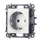 Розетка Legrand Valena LIFE 753621 скрытая установка алюминий с заземлением
