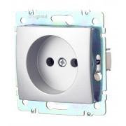 Розетка Legrand Valena 694341 скрытая установка алюминий без заземления Розетка Legrand Valena 694341 скрытая установка алюминий без заземления