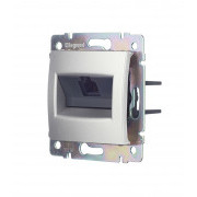 Розетка компьютерная Legrand Valena 694334 скрытая установка алюминий