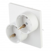 Розетка Simon 24 Harmonie 2450459-030 двойная скрытая установка белая с заземлением Розетка Simon 24 Harmonie 2450459-030 двойная скрытая установка белая с заземлением